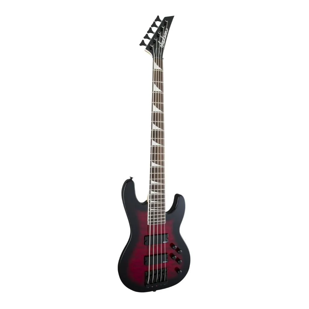 Jackson - JS Series Concert Bass JS3VQ, Amaranth Fingerboard - Transparent Red Burst | Bass Guitars | 2919021502