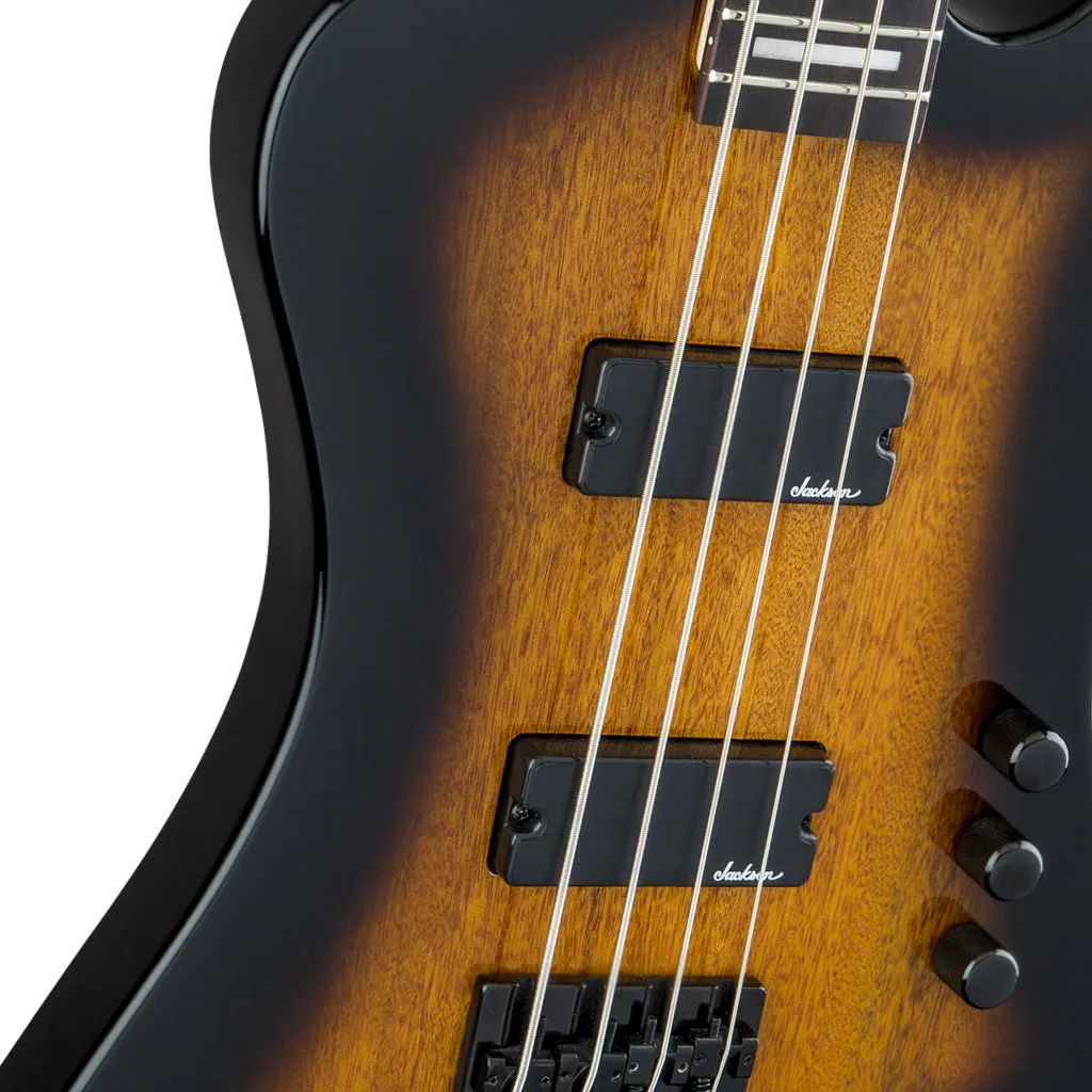 Jackson JS Series Kelly Bird Bass IV JS2, Amaranth Fingerboard, Tobacco Burst | Bass Guitars | 2919091598