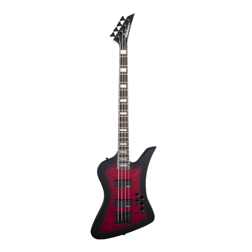 Jackson  JS Series Kelly Bird JS3Q, Amaranth Fingerboard, Transparent Red Burst | Bass Guitars | 2919093591