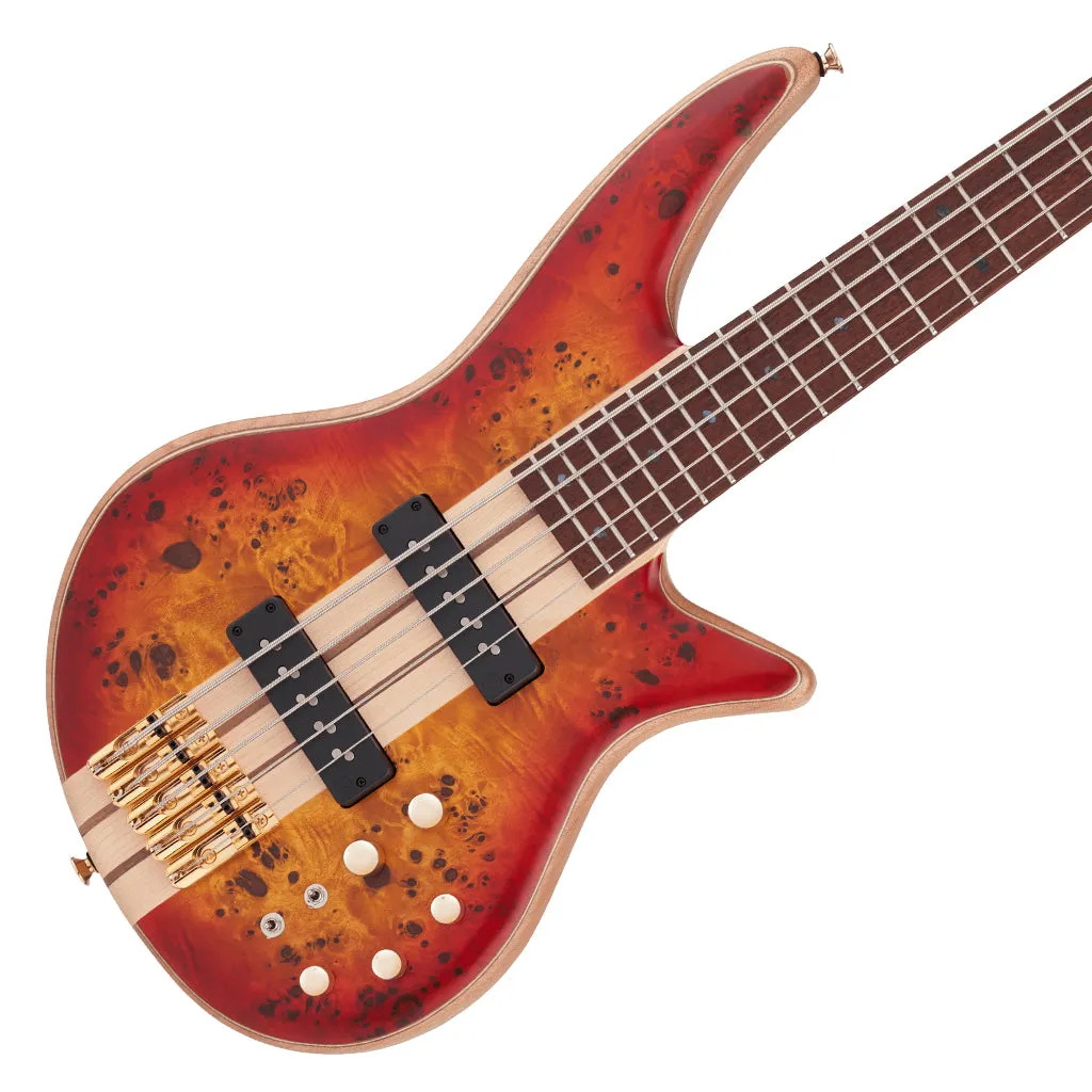 Jackson - Pro Series Spectra Bass SBP V, Caramelized Jatoba Fingerboard, Transparent Cherry Burst | Bass Guitars | 2919934515