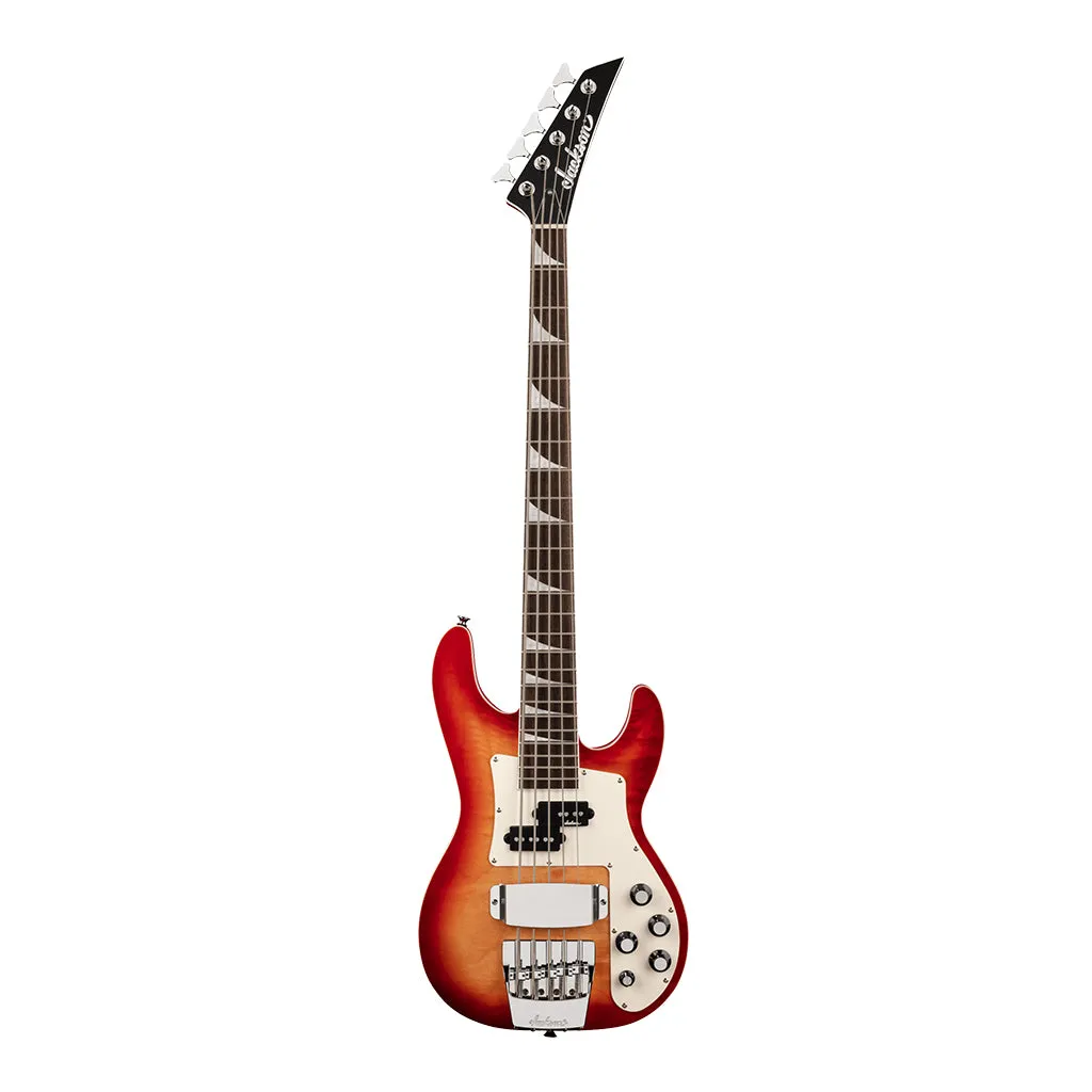 Jackson X Series Concert Bass CBXNT DX V, Laurel Fingerboard, Fireburst | Bass Guitars | 2916655577