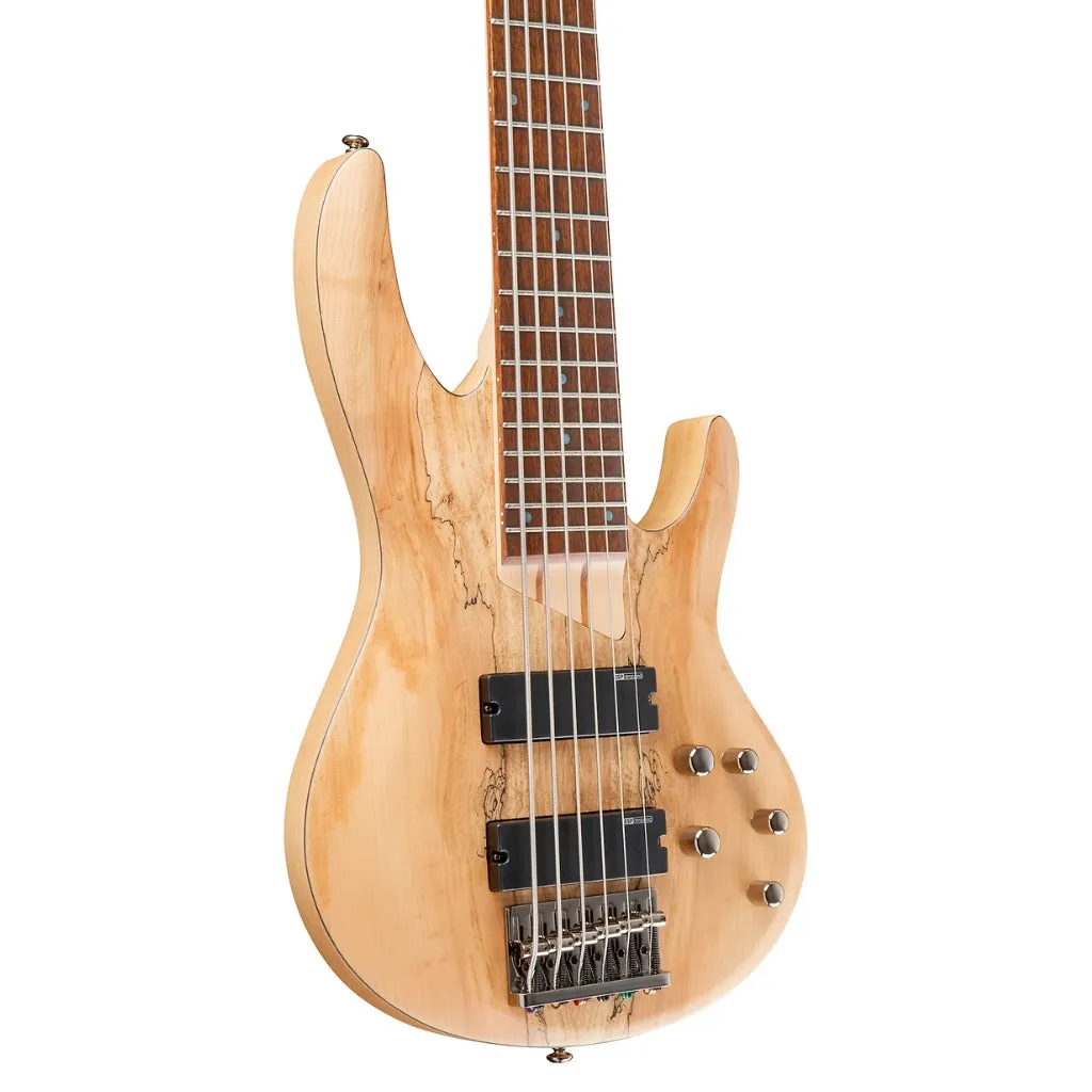 LTD B-Series B-206SM 6 String Bass Guitar Natural Satin