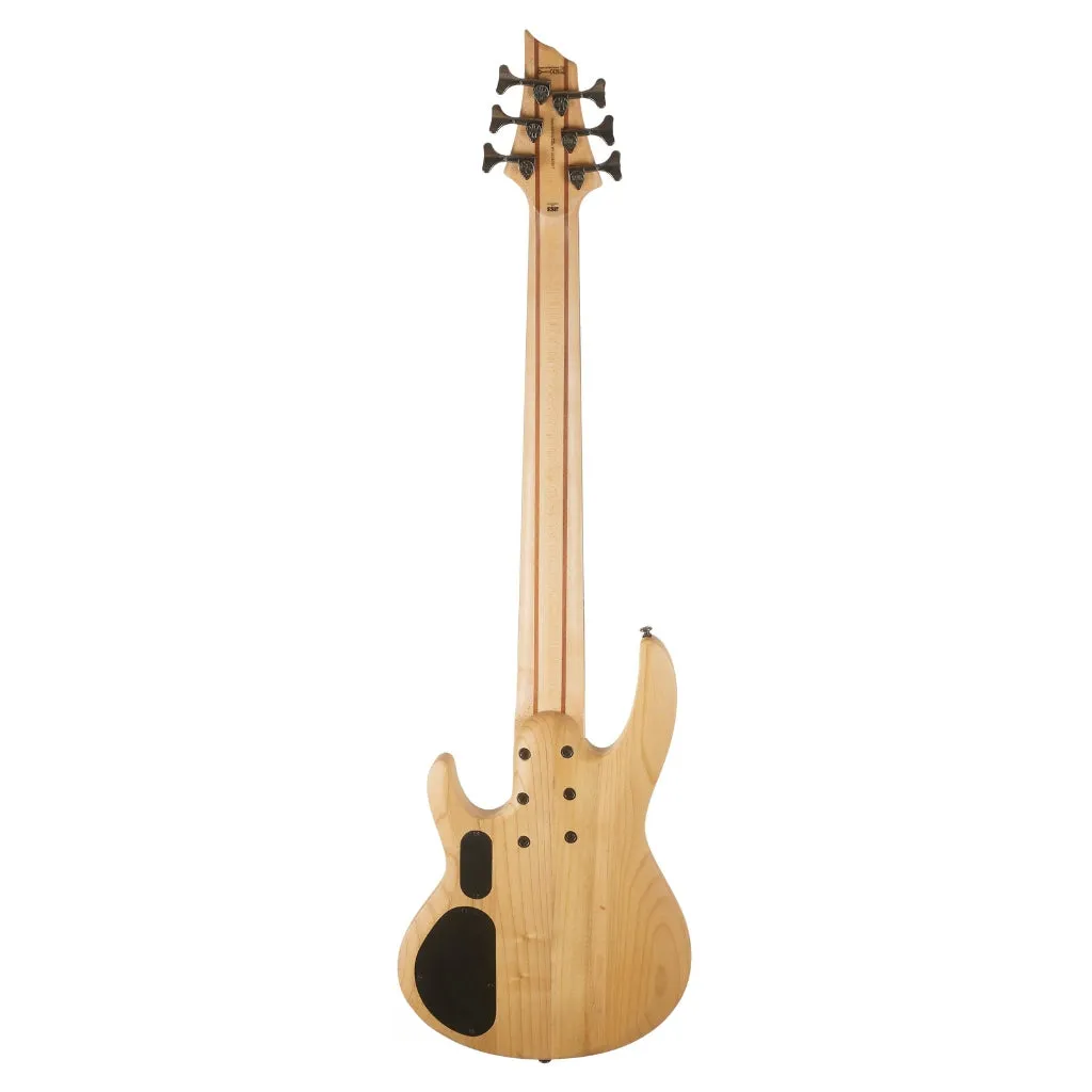LTD B-Series B-206SM 6 String Bass Guitar Natural Satin