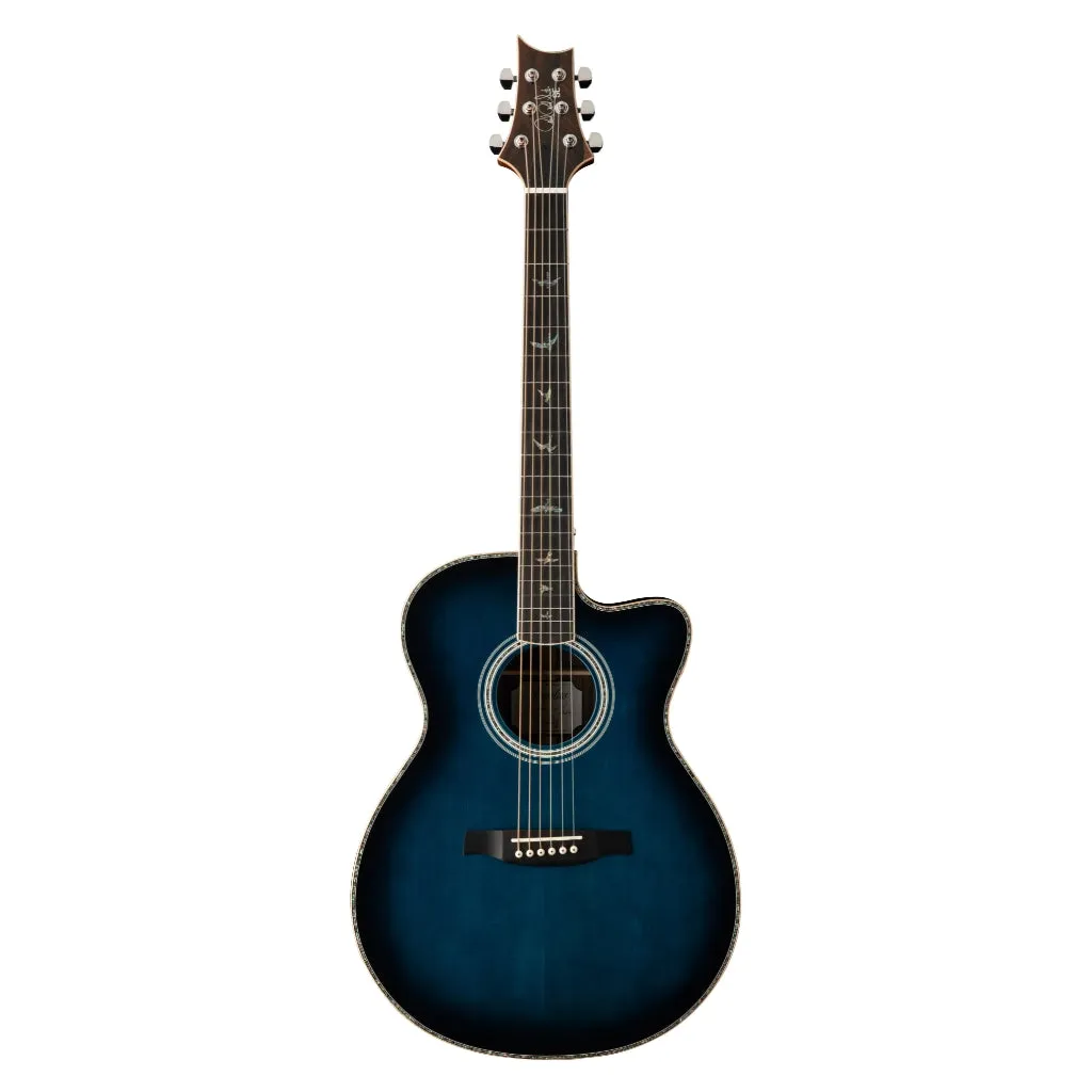 PRS SE A60E Acoustic Electric W Case - Cobalt Blue Burst