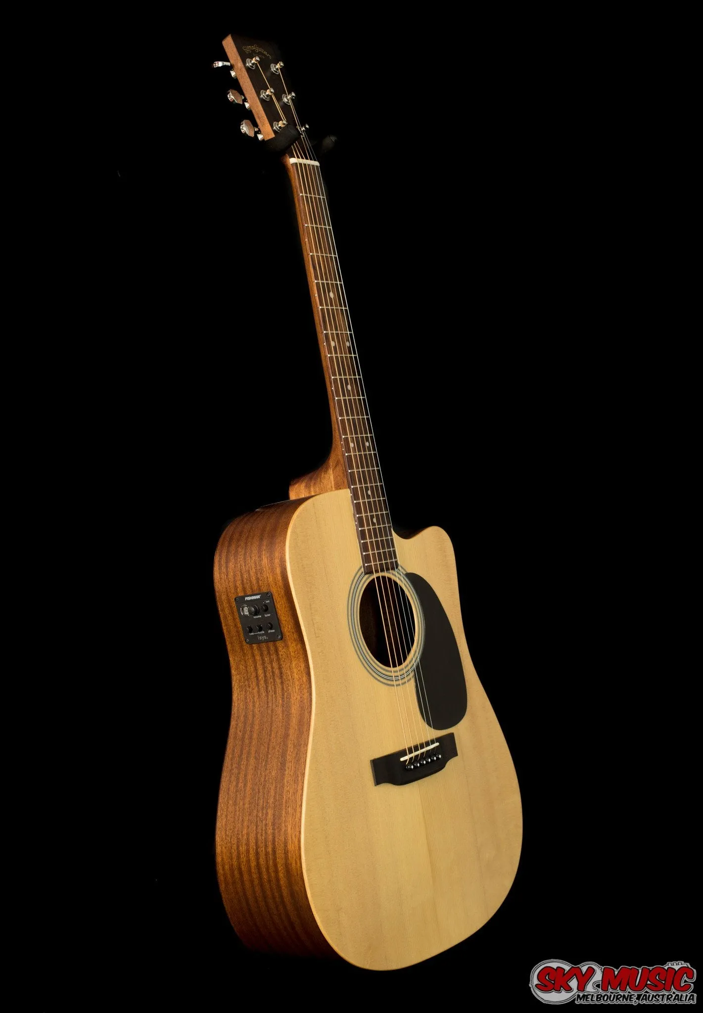 Sigma DMC-STE  Dreadnought Cutway with Electronics