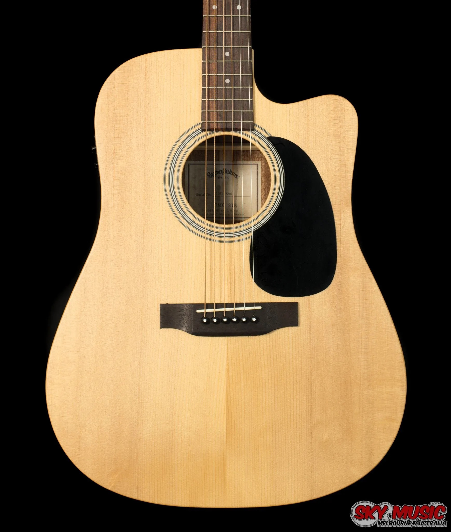 Sigma DMC-STE  Dreadnought Cutway with Electronics