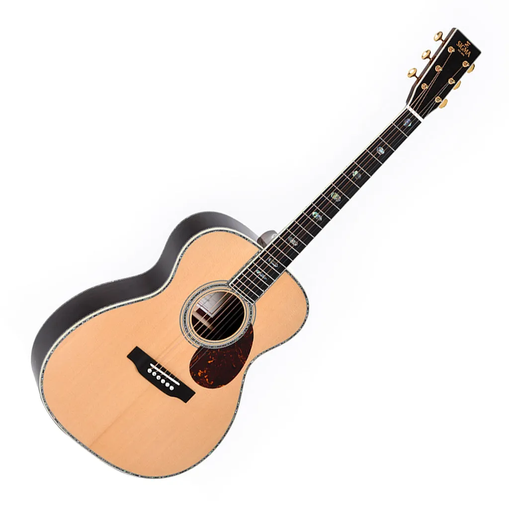 Sigma SOMR-45 All Solid Style 45 OM with SSC Case