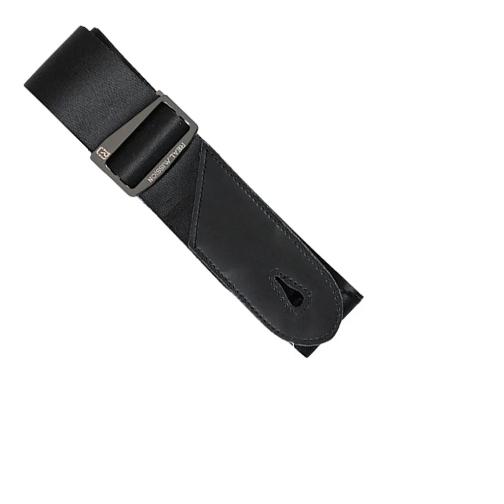Sky Music Ribbon Guitar Strap - Black