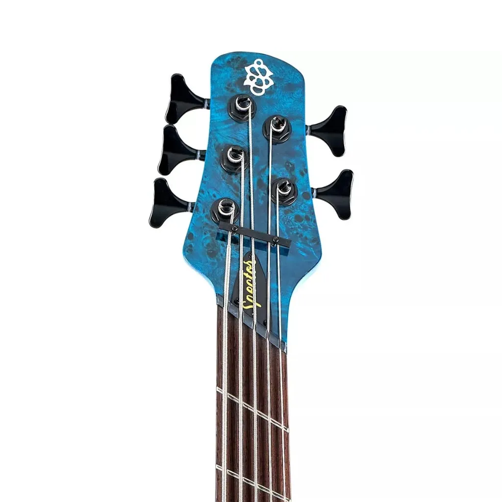 Spector Dimension 5 M/S Bass Guitar - Black & Blue Gloss