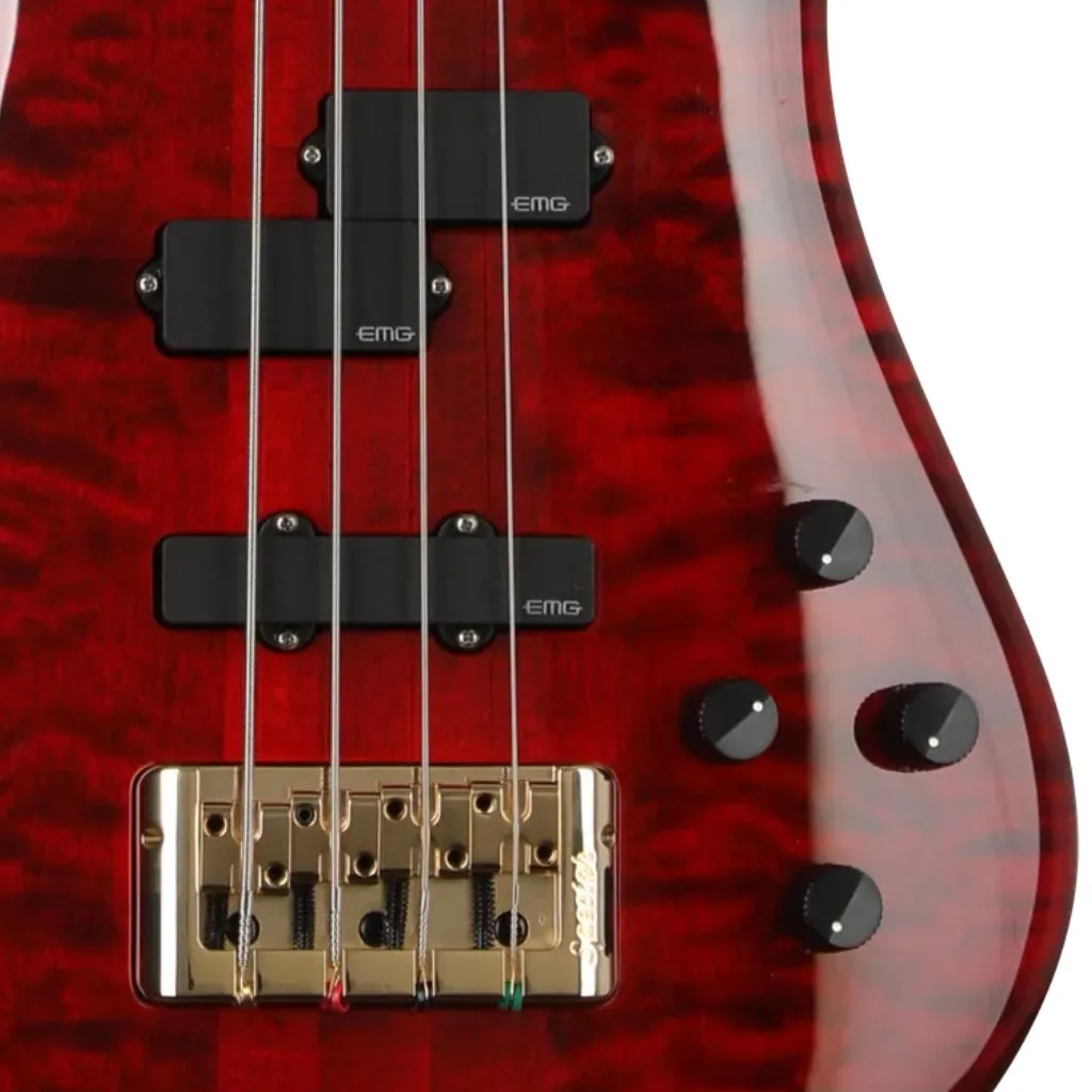 Spector Euro 4 LX Bass Guitar - Black Cherry Gloss