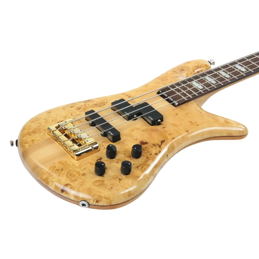 Spector Euro 4 LX Bass Guitar - Poplar Burl Natural