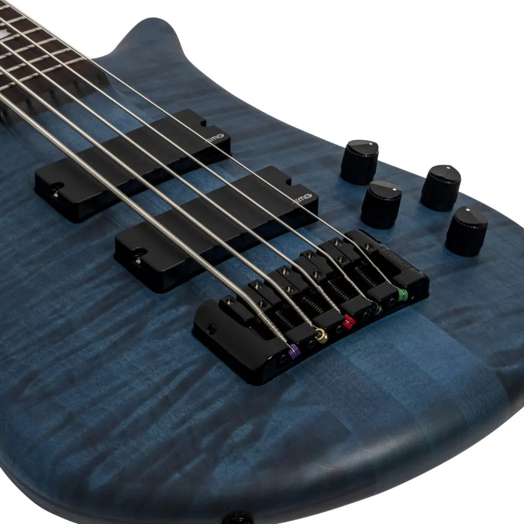 Spector Euro 5 LX Bass Guitar - Black & Blue
