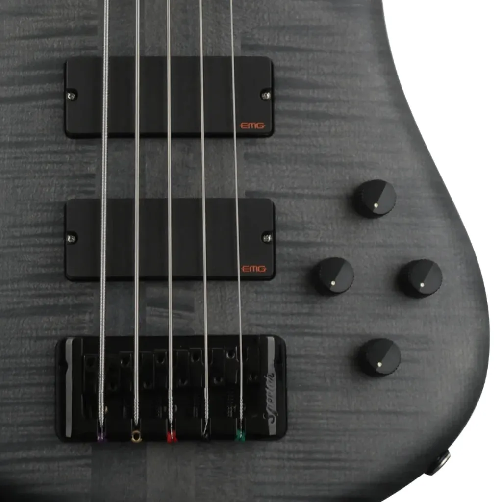 Spector Euro 5 LX Bass Guitar - Transparent Black