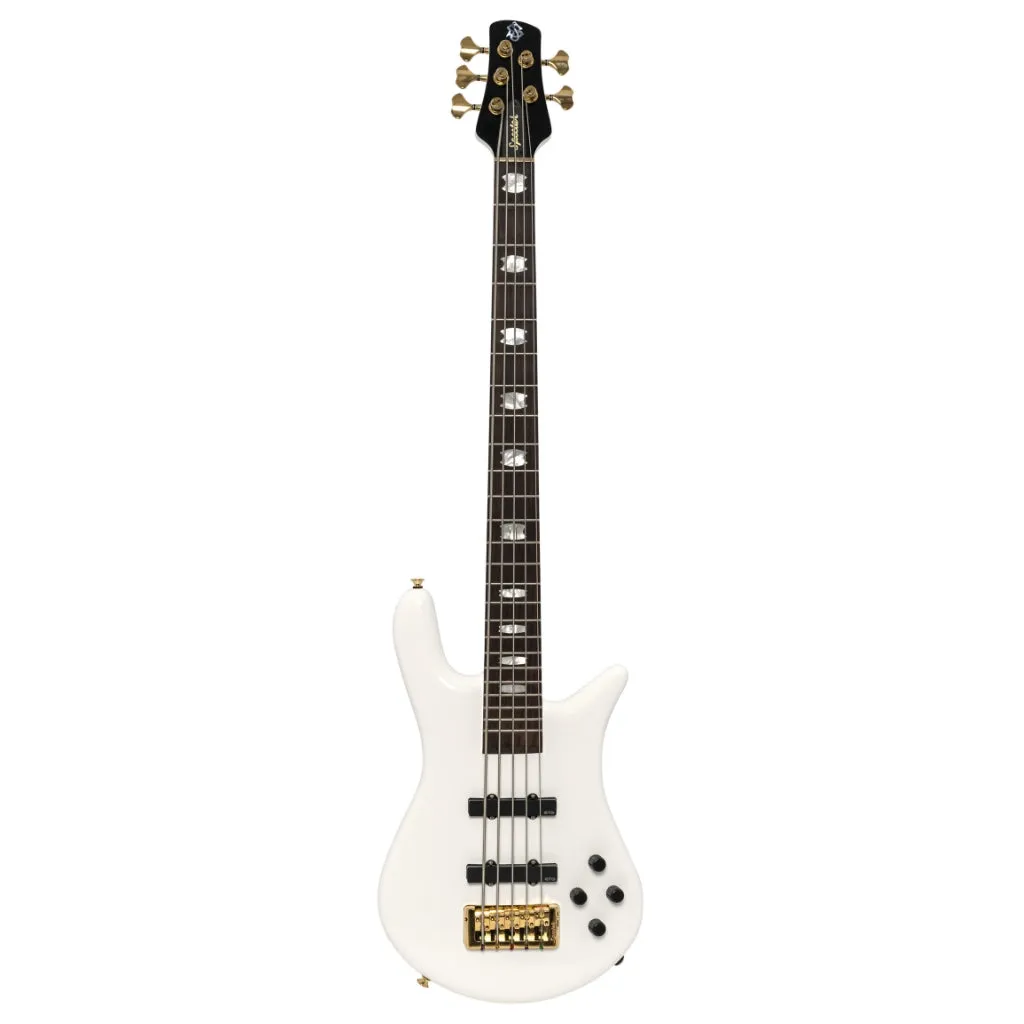 Spector Euro 5 LX Bass Guitar - White Gloss
