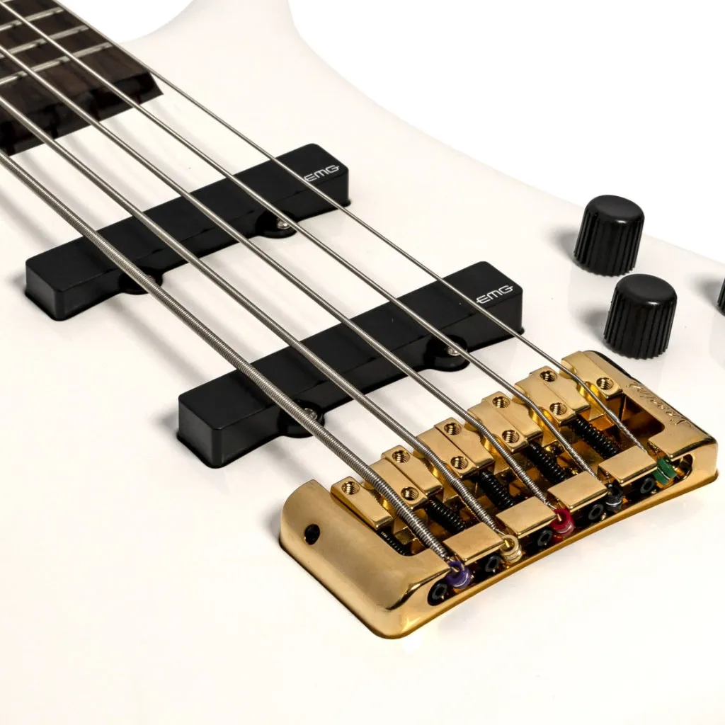 Spector Euro 5 LX Bass Guitar - White Gloss
