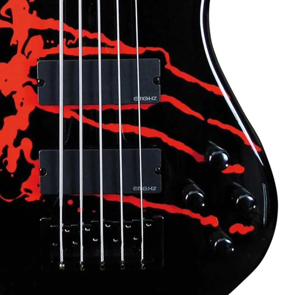 Spector Legend 5 Alex Webster Signature Bass Guitar - Blood Drip