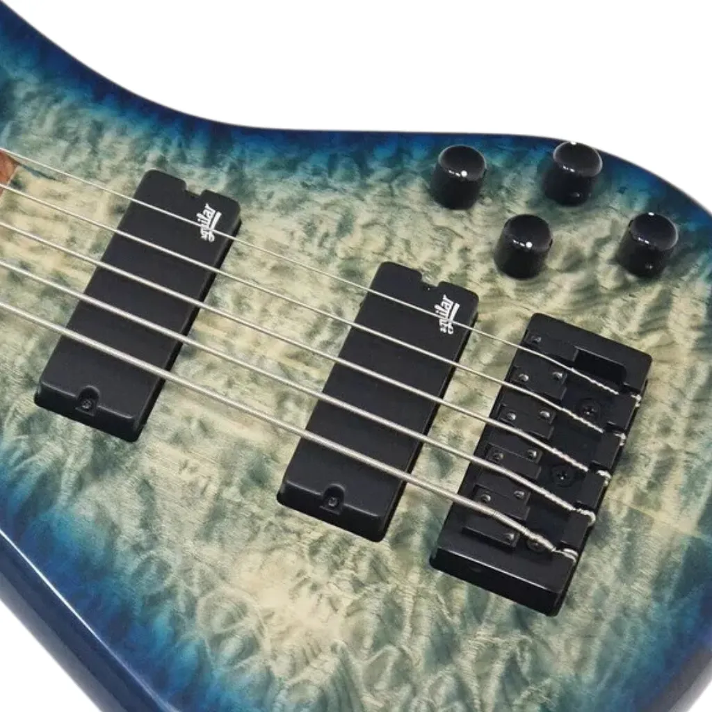 Spector Legend 5 Bass Guitar Aguilar Pickups - Faded Blue Gloss
