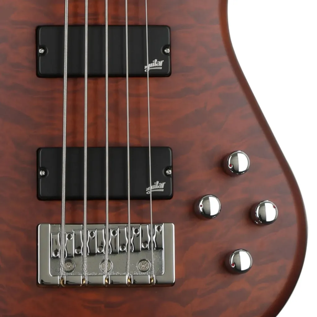 Spector Legend 5 Bass Guitar Aguilar Pickups - Walnut Stain