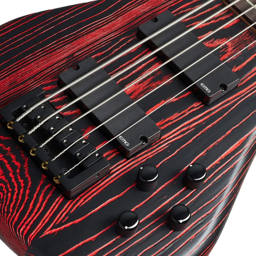 Spector Pulse 5 Bass Guitar - Cinder Red Sandblast