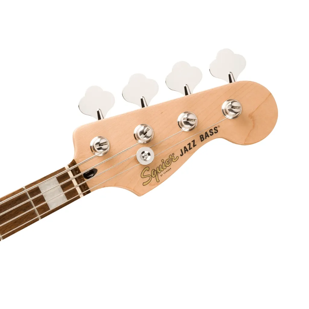 Squier Affinity Series Active Jazz Bass with Laurel Fingerboard and White Pickguard - Mystic Sea Foam Green
