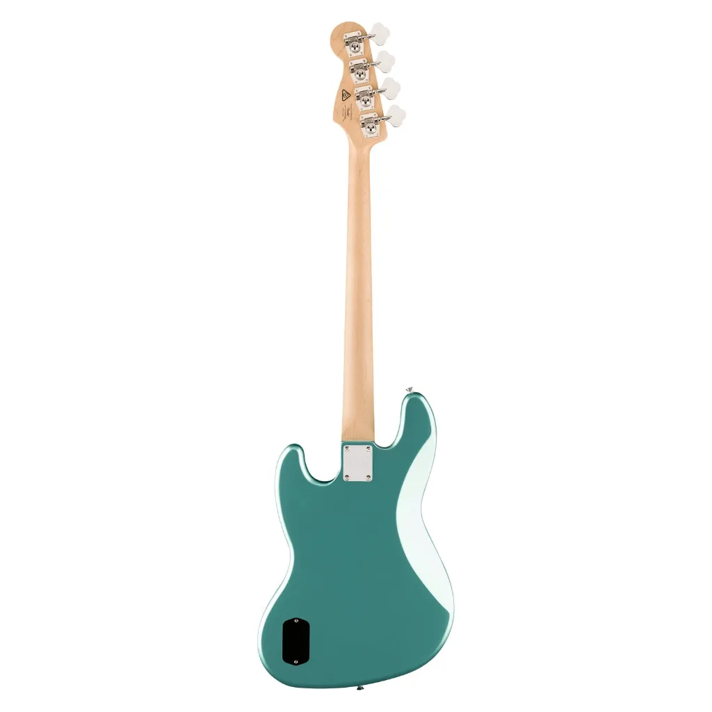 Squier Affinity Series Active Jazz Bass with Laurel Fingerboard and White Pickguard - Mystic Sea Foam Green