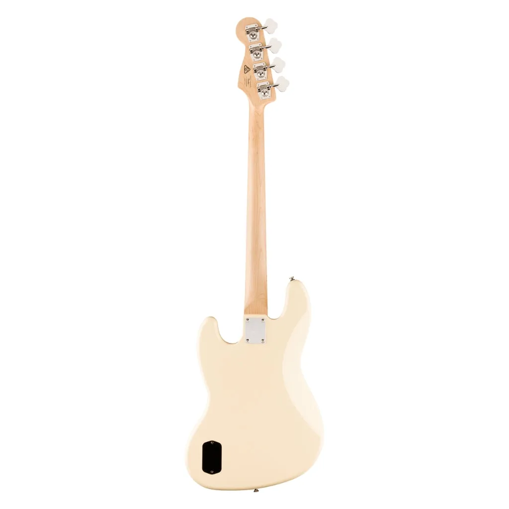 Squier Affinity Series Active Jazz Bass with Maple Fingerboard and Black Pickguard - Olympic White