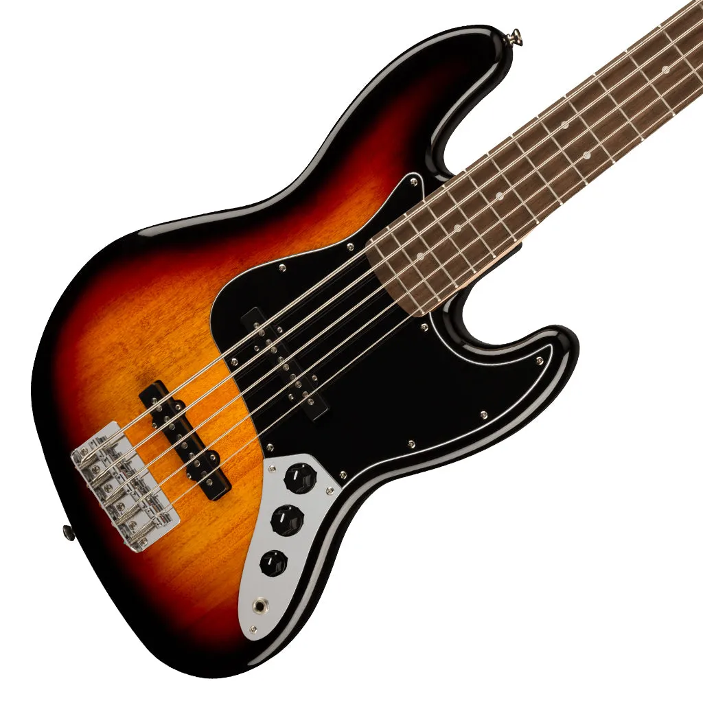 Squier - Affinity Series Jazz Bass V, Laurel Fingerboard, Black Pickguard, 3-Color Sunburst