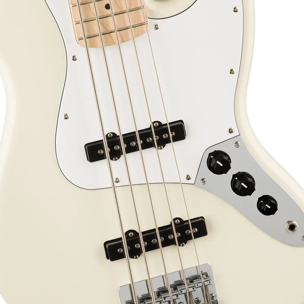 Squier - Affinity Series Jazz Bass V, Maple Fingerboard, White Pickguard, Olympic White