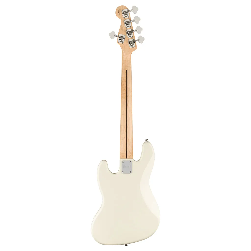 Squier - Affinity Series Jazz Bass V, Maple Fingerboard, White Pickguard, Olympic White