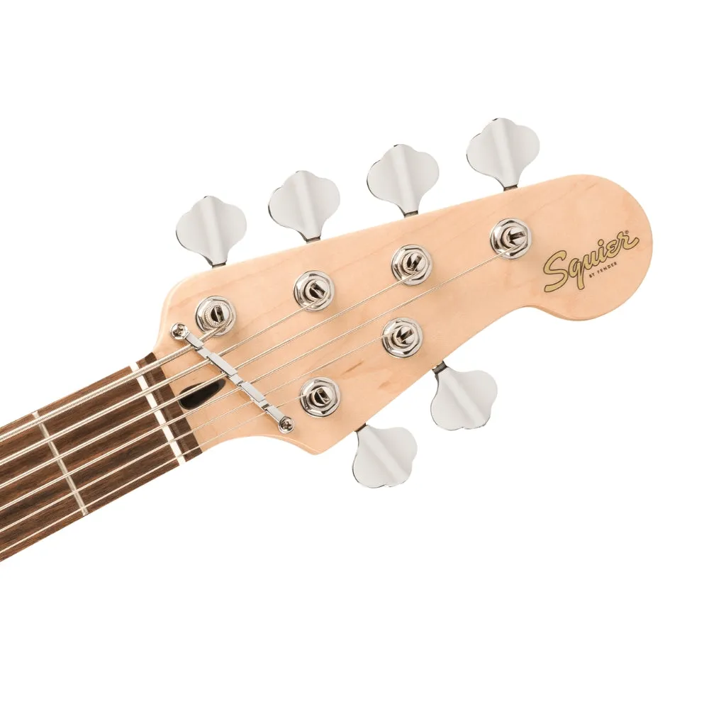 Squier Affinity Series Jazz Bass VI with Laurel Fingerboard and Black Pickguard - Black Metallic