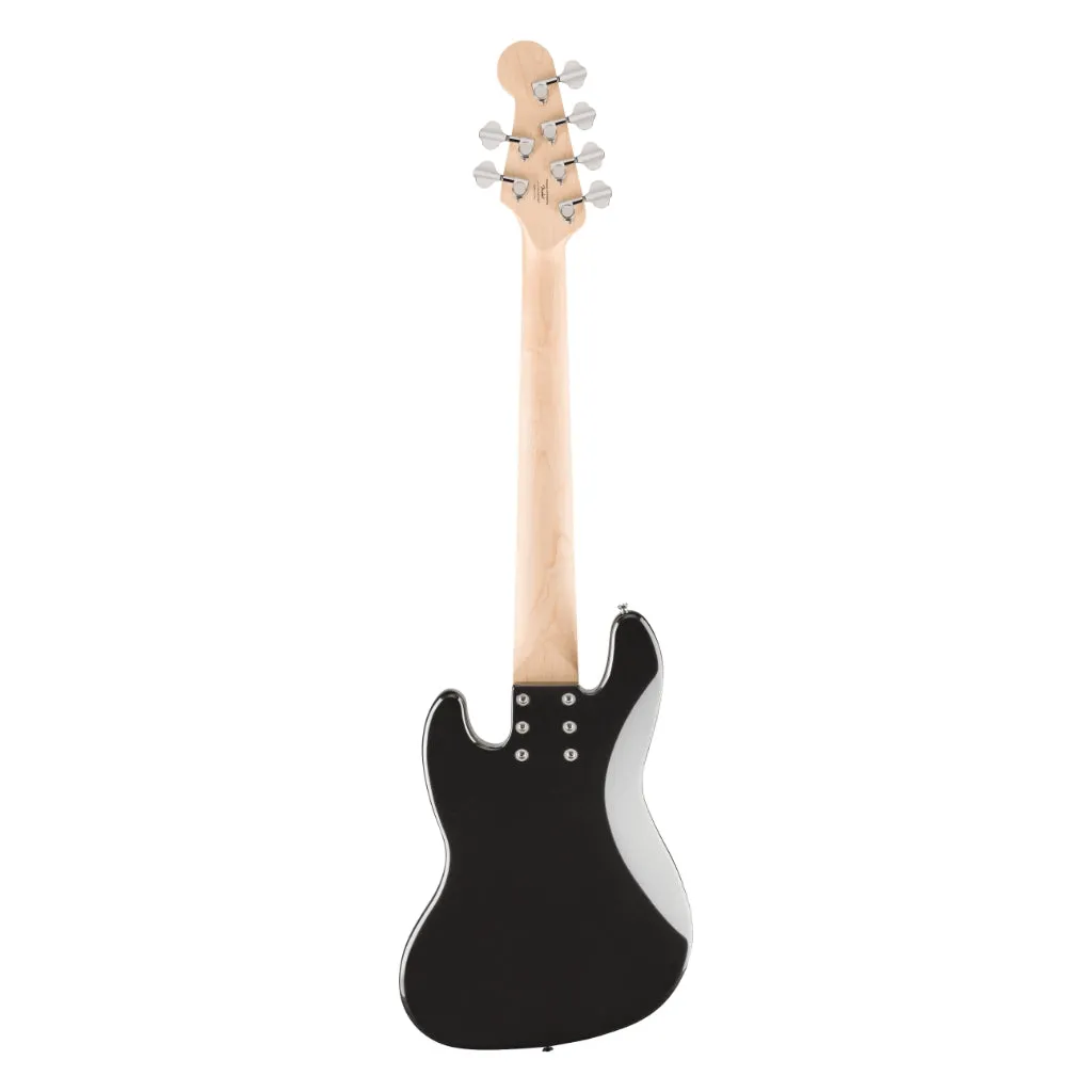 Squier Affinity Series Jazz Bass VI with Laurel Fingerboard and Black Pickguard - Black Metallic