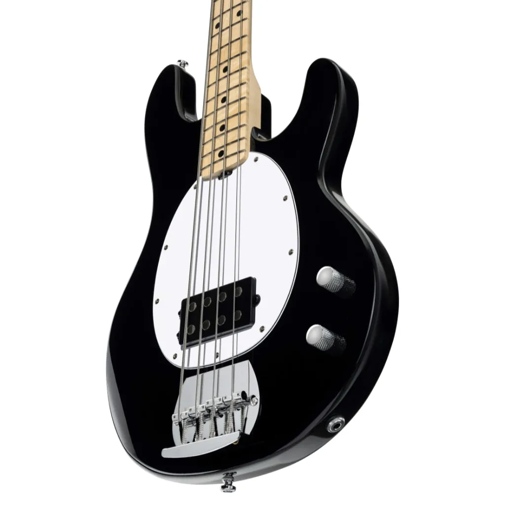 Sterling by Music Man Ray2 StingRay Bass - Black with Maple Neck