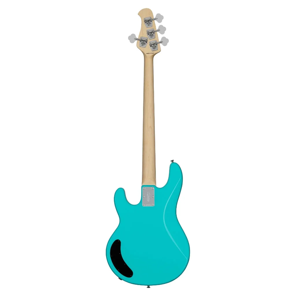 Sterling by Music Man Ray2 StingRay Bass - Electric Blue with Amaranth Neck