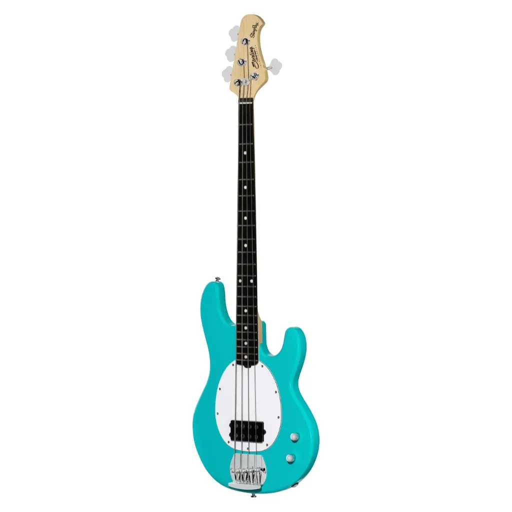Sterling by Music Man Ray2 StingRay Bass - Electric Blue with Amaranth Neck