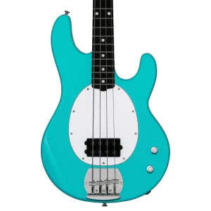 Sterling by Music Man Ray2 StingRay Bass - Electric Blue with Amaranth Neck
