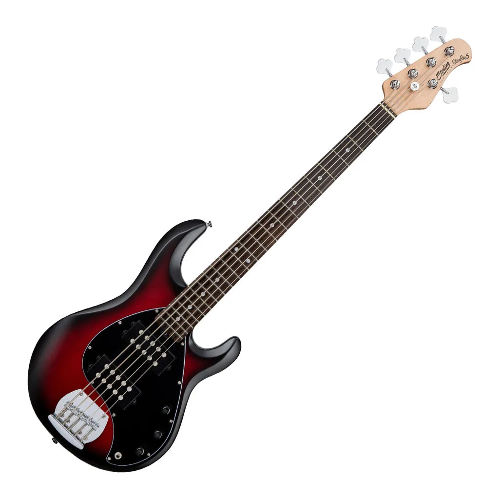 Sterling Ray 5 HH - Ruby Red Burst - Rosewood Fretboard