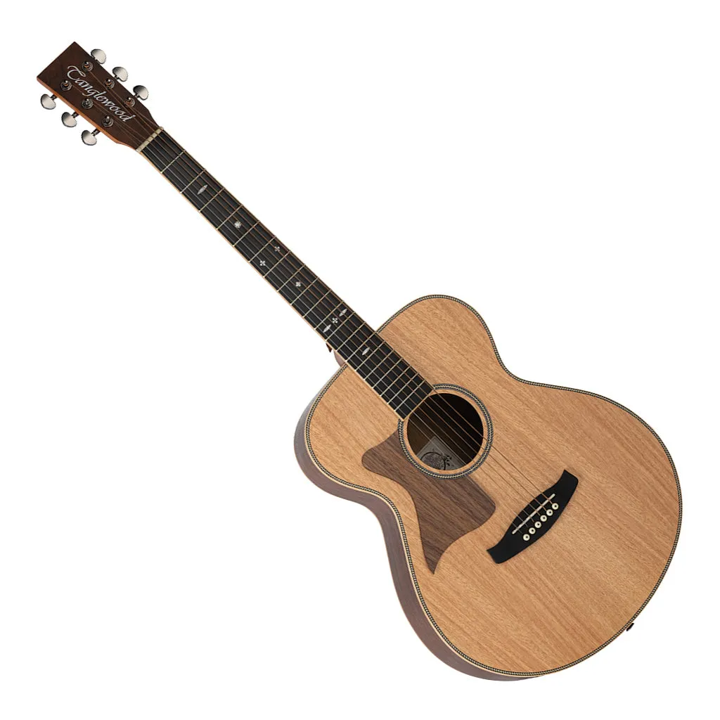 Tanglewood TRU3-HR-LH Reunion Pro Solid Australian Red Cedar Top Folk with Hawaiian Rain Wood Back and Sides Left Handed