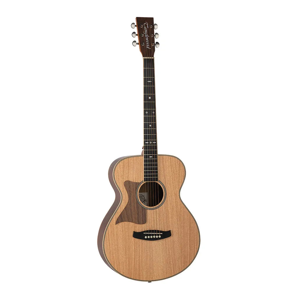 Tanglewood TRU3-HR-LH Reunion Pro Solid Australian Red Cedar Top Folk with Hawaiian Rain Wood Back and Sides Left Handed