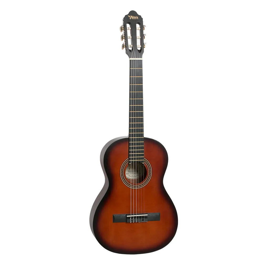 Valencia VC203 - 3/4 Classical Guitar - Classic Sunburst