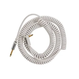 Vox Vintage Straight to Right Angle Coiled Cable - 9M White