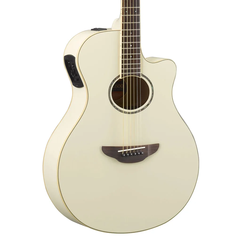 Yamaha - APX600 Acoustic Guitar - Vintage White