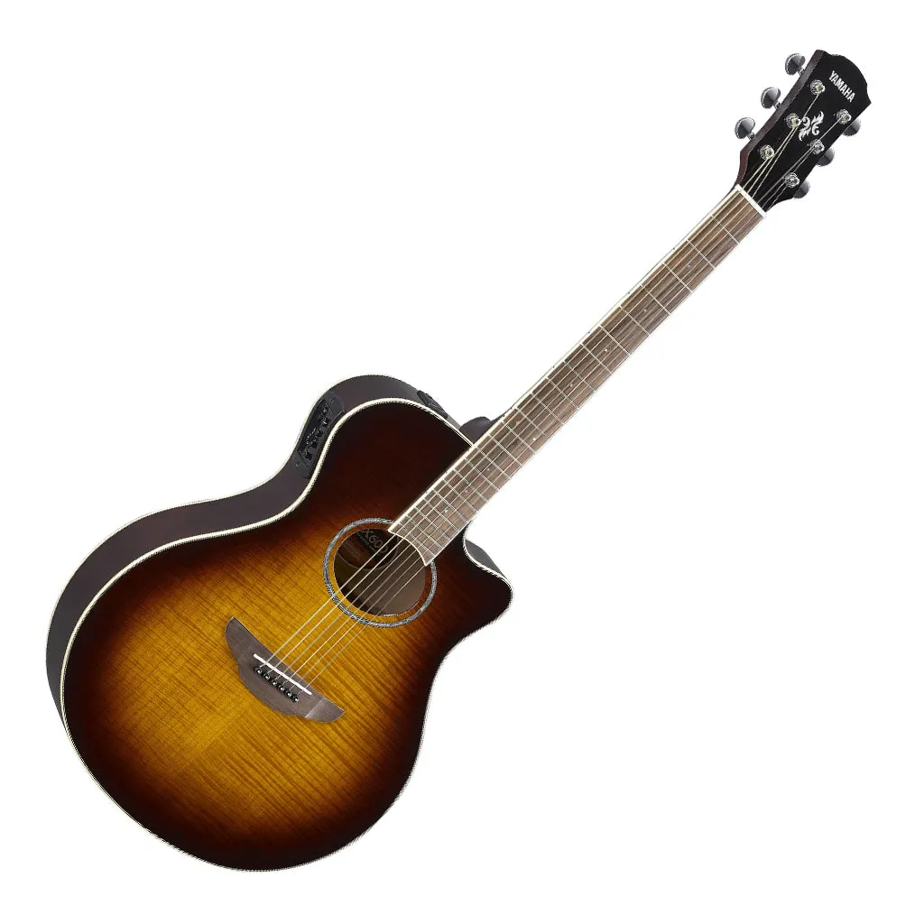Yamaha - APX600FM Tobacco Brown Sunburst Flamed Maple Acoustic-Electric Guitar