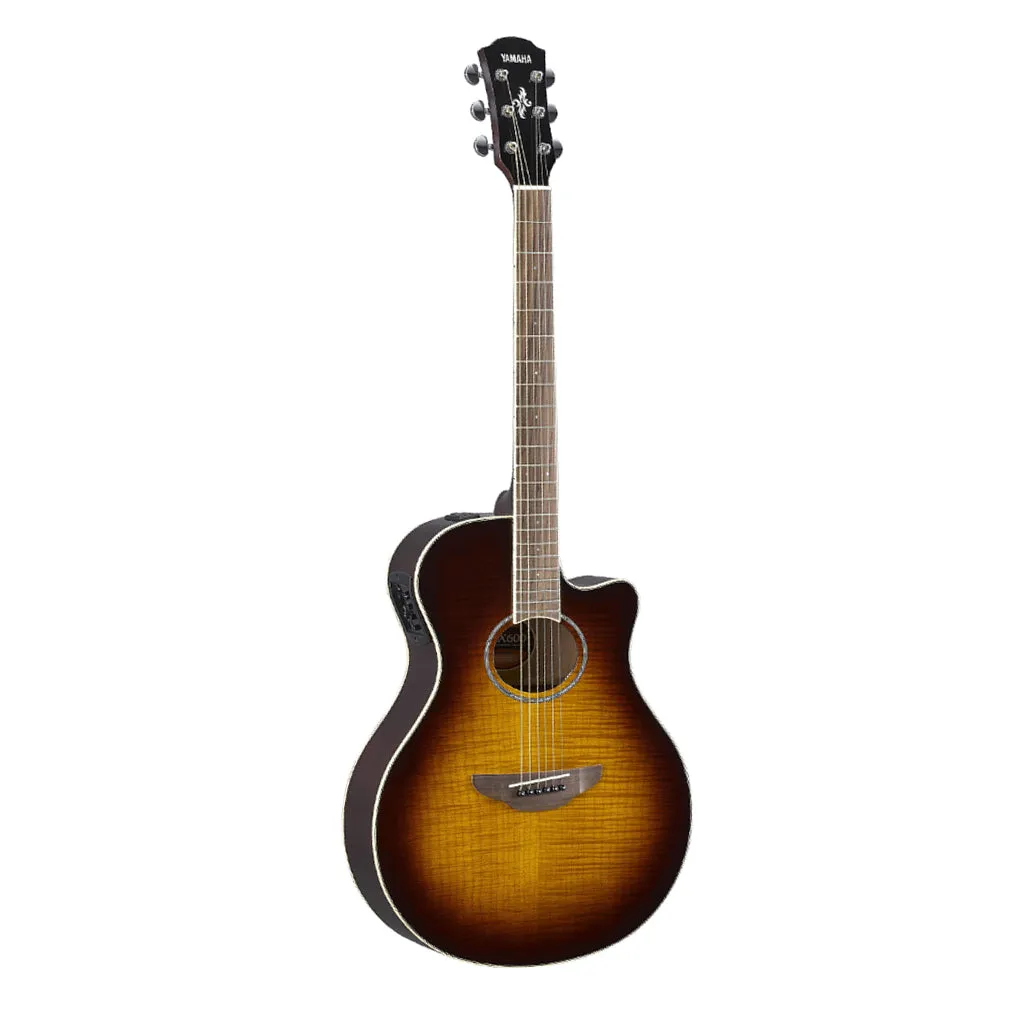 Yamaha - APX600FM Tobacco Brown Sunburst Flamed Maple Acoustic-Electric Guitar
