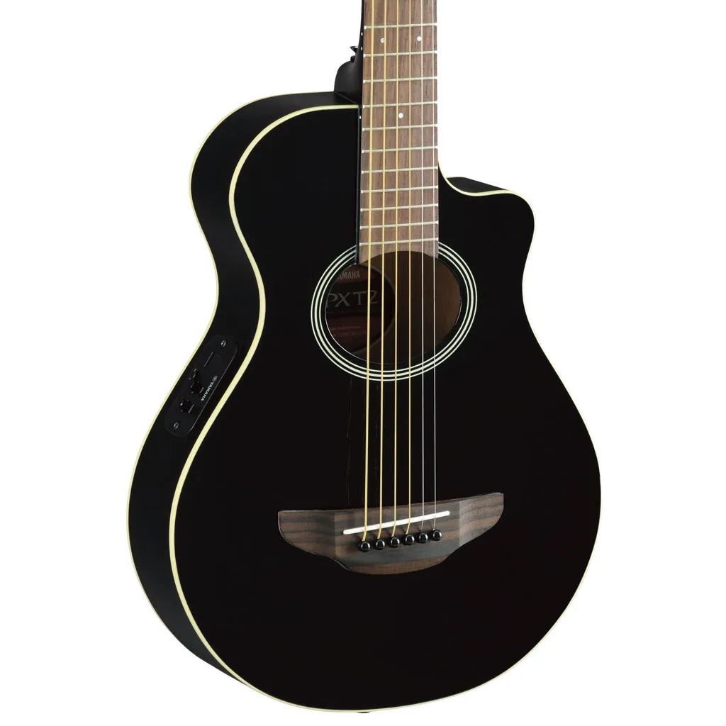 Yamaha - APXT2BL Acoustic-Electric 3/4 Size Travel Guitar w/ Cutaway - Black