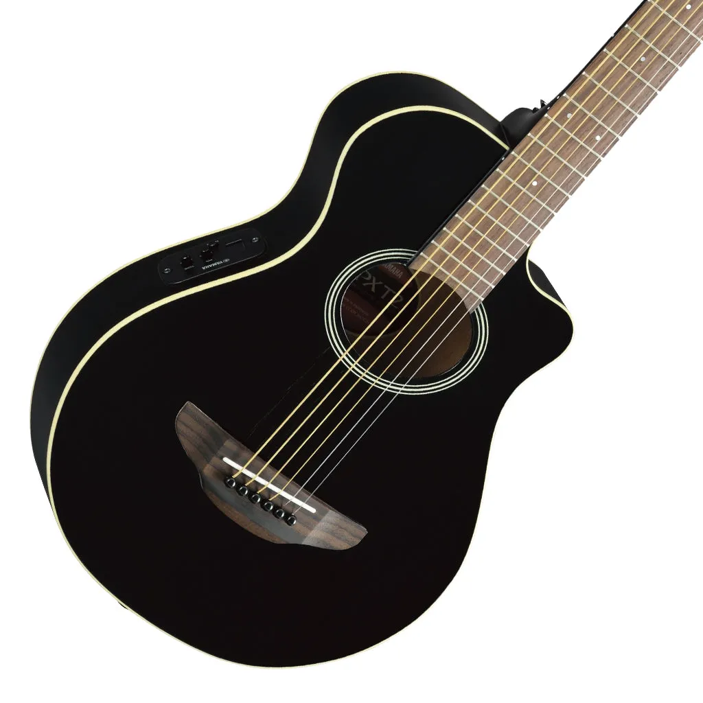 Yamaha - APXT2BL Acoustic-Electric 3/4 Size Travel Guitar w/ Cutaway - Black