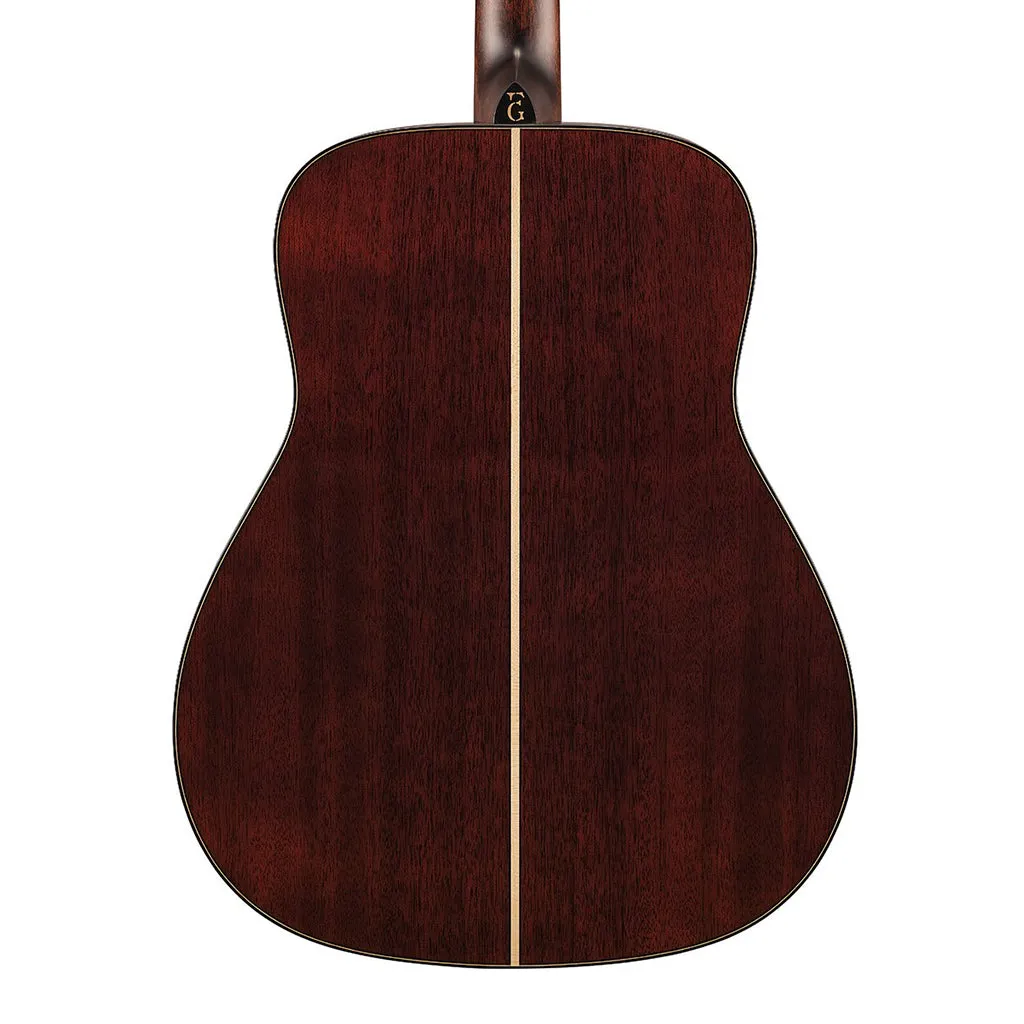 Yamaha FG9 Mahogany Dreadnought Acoustic Guitar with Case - Natural