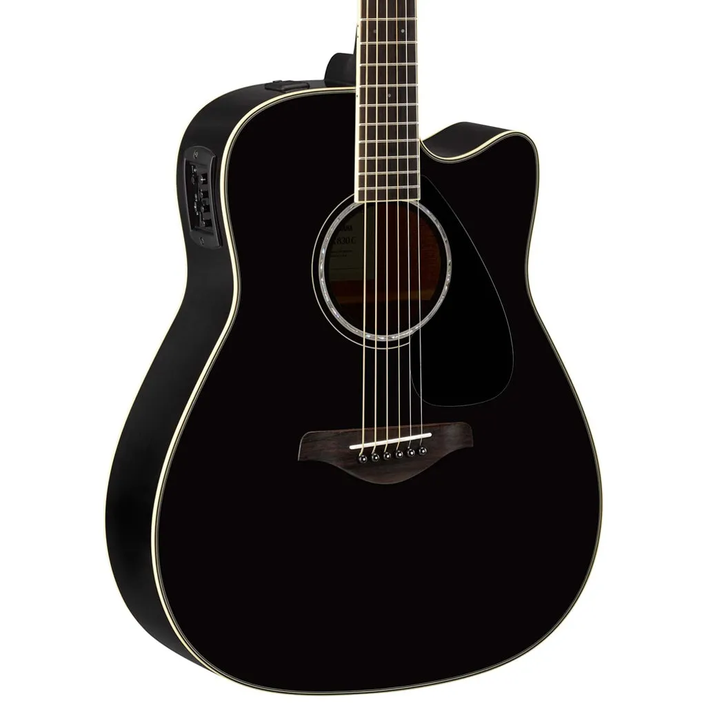 Yamaha FGX830C Acoustic Guitar - Black