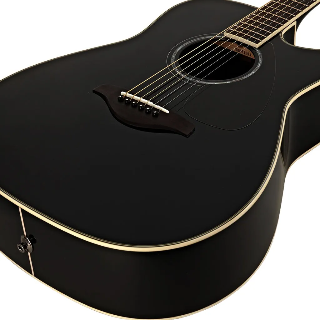 Yamaha FGX830C Acoustic Guitar - Black
