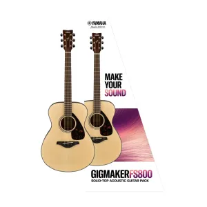 Yamaha - Gigmaker FS800 Small Body Acoustic Guitar Pack