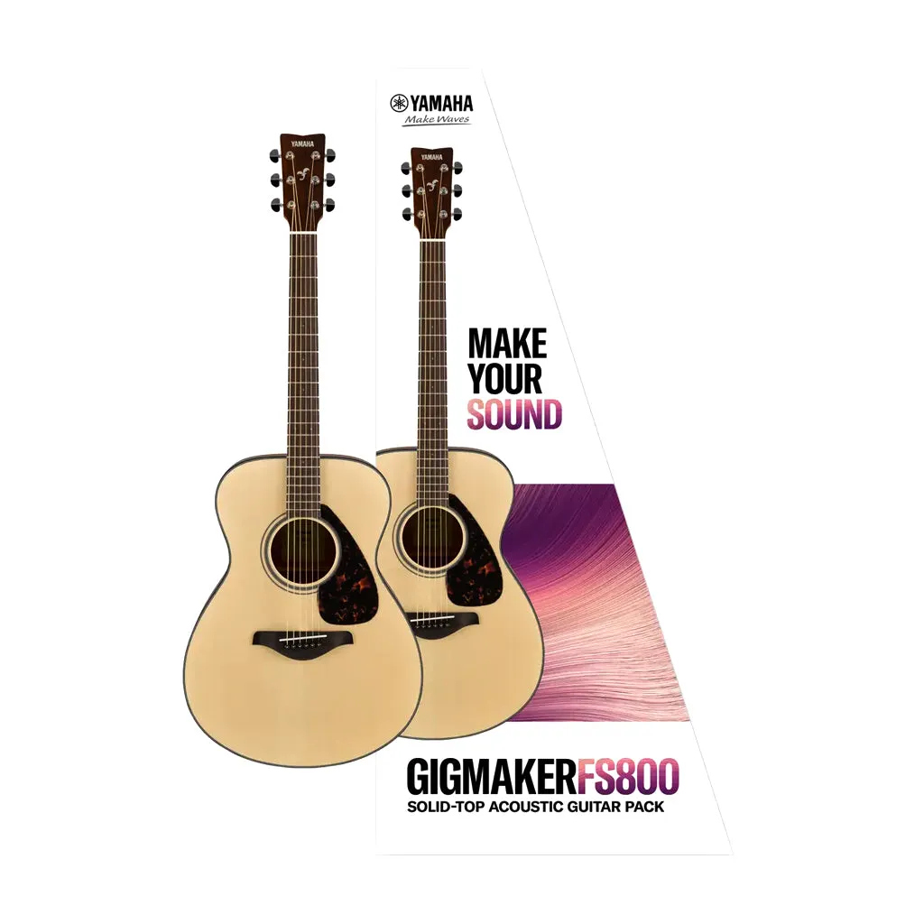 Yamaha - Gigmaker FS800 Small Body Acoustic Guitar Pack